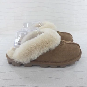 UGG Damen Coquette Kastanienbraun Leder Lammfell Hausschuhe Schuhe 5125 Größe 6 - Bild 1 von 10