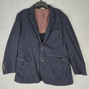 Brooks Brothers Milano Blazer Cappotto Sportivo Uomo 46R Morbida Lana Navy Flanella *LEGGI - Foto 1 di 13