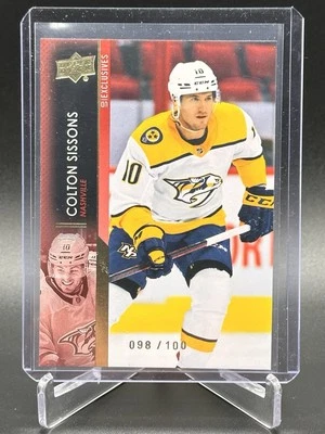 2021-22 Upper Deck Series 2 Colton Sissons UD Exclusives 098/100 #355 - Image 1 of 2