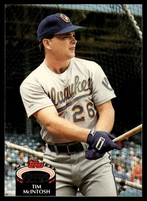 1992 Stadium Club Tim McIntosh Milwaukee Brewers #477 - Image 1 of 2