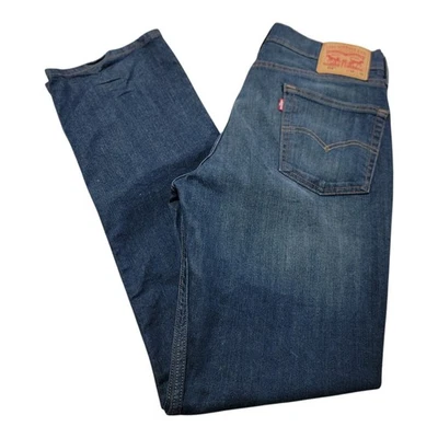 Levis 514 Straight Leg Jeans Men's 33x32 Medium Wash Blue Denim - Image 1 of 4