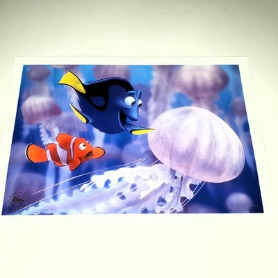 Finding Nemo 石版画 Marlin Dory 水母 迪士尼商店 皮克斯 打印 10x14 — 第 1/3 张图片