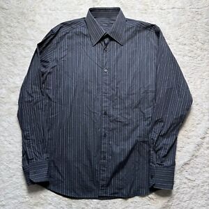 Vintage 2000s Gucci Mens Long Sleeve Button Up Dress Shirt Blue Size 42 / 16 1/2