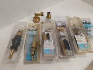 6 Moen & Danco Brass Replacement Cartridges and & Stems - Plummers Special - Picture 1 of 9