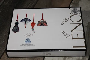 Lenox Disney Mary Poppins Returns 4-piece Porcelain Ornament Set NEW In Box $200 - Picture 1 of 6