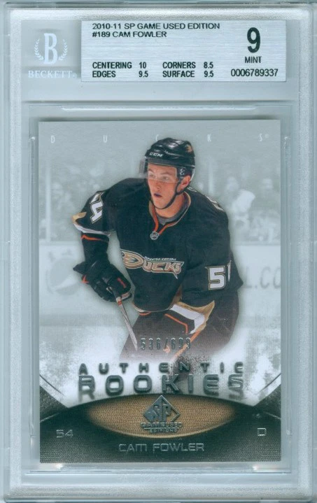 2010-11 SP GAME USED EDITION CAM FOWLER AUTHENTIC ROOKIES # 536/699 BGS 9 MINT - Image 1 of 1