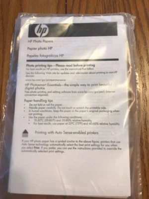 HP Photo Papers Papier Photo HP Instructions Ships N 24h - Image 1 of 3
