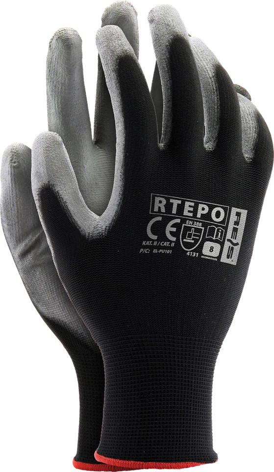 24 Paar Arbeitshandschuhe Mechaniker Garten Handschuhe PU Nylon Schutz 7/8/9/10