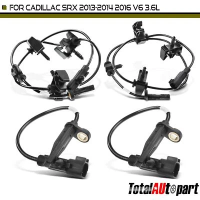 4 件 ABS 车轮速度传感器适用于凯迪拉克 SRX 2013-2014 2016 V6 3.6L 前后 — 第 1/4 张图片