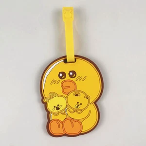 Line Friends Sally Cony Braun gestanztes PVC-Reisegepäck-Namensschild LFP14812 - Picture 1 of 5