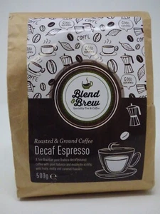 'Blend and Brew' - Roasted and Pre-Ground Decaffeinated Espresso Coffee - Picture 1 of 6