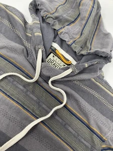 Pullover a rayas con capucha Dravus para hombre talla grande - Imagen 1 de 8