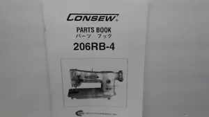 Consew 206RB-4 Sewing Machine Parts Book Manual - Picture 1 of 3