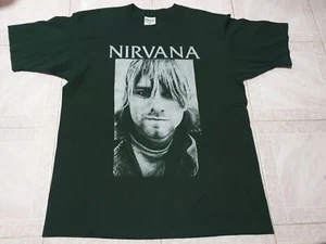 Vintage 90s Kurt Cobain Nirvana T Shirt Soundgarden Alice in Chains Lush Hole XL - Picture 1 of 12