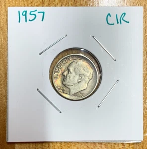 1957-P Roosevelt Dime 10C (Circulated) - Picture 1 of 2