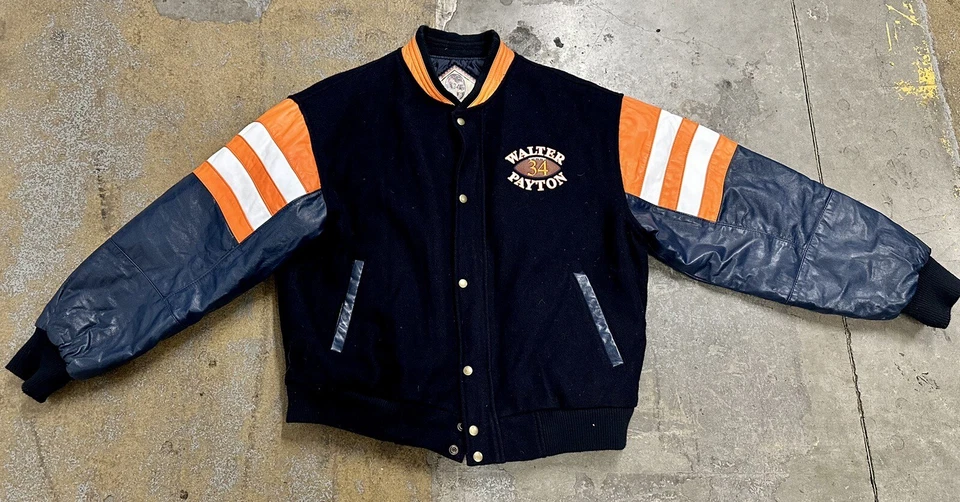 Chicago Bears edición limitada. Chaqueta universitaria Walter Payton Sweetness L para hombre 4/3400 Foto 1 de 4