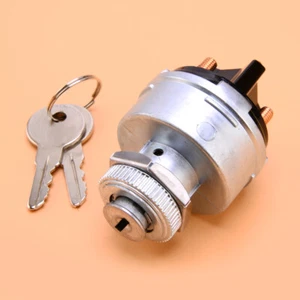 4 Position Universal Ignition Switch with 2 Keys Starter Switch For Car, Trailer - Picture 1 of 5