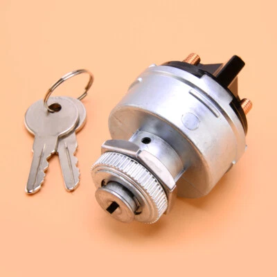 4 Position Universal Ignition Switch with 2 Keys Starter Switch For Car, Trailer - Image 1 of 4