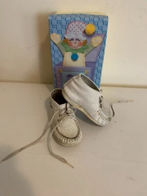 Zapatos al Tobillo Baby Jacks Blancos Talla 4.5D Infantes Vintage Caja Original Años 90 Foto 1 de 4