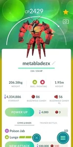 Pokémon GO - Buzzwole (30 Tage Freundschaft oder registrierter Handel - Bild 1 von 2