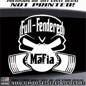 Calcomanía de vinilo completa Fendered Mafia pegatina coche de carreras fabricación mecánico EE. UU. - Imagen 1 de 4