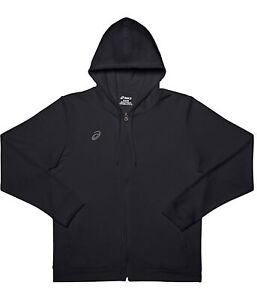 ASICS Mens Logo Hoodie Sweatshirt, Black, Medium