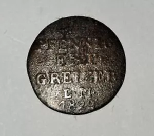 Reuss, ält. L. zu Obergreiz Heinr. XIX Cu 1 Pfennig 1829 Saalfeld AKS 11 - Bild 1 von 4