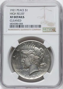 1921 PEACE DOLLAR NGC Details - LOOKS SIGNIFICANTLY BETTER! - Picture 1 of 2
