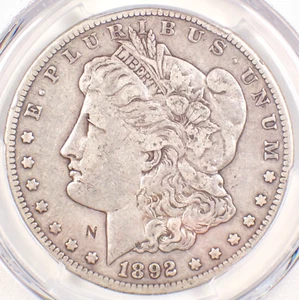 1892-CC Morgan Silver Dollar $1 Carson City Coin - Certified PCGS VF Details - Picture 1 of 4