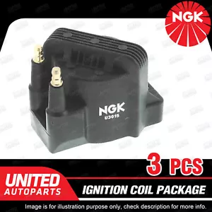 3 x NGK Ignition Coils Pack for Holden Commodore VP VR VS VT VU VX Crewman VYII - Picture 1 of 3