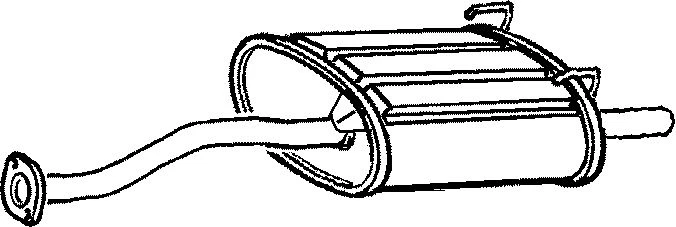 HA193P END SILENCER FOR HONDA CIVIC 1.6 1991-1995 - Image 1 of 1