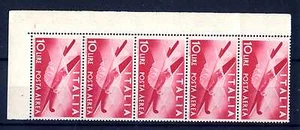 ITALIA REP. - PA - 1945 - Serie "Democratica" - Filigr. Ruota - 10 L. - X85 - Imagen 1 de 1