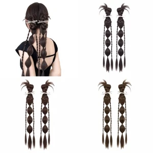 2Pcs Synthetic Bubble Braid Ponytail Wig Braiding Hair Extensions Daily - Picture 1 of 15