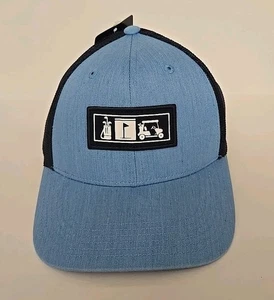 PGA Tour Golf Pro Series Adjustable Navy Blue Grotto Hat CLUBS, FLAG, CART - Picture 1 of 9