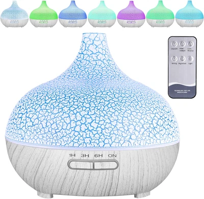 Diffusore Di Oli Essenziali,550Ml Diffusore Di Aromi,Umidificatore Ambiente Fino - Immagine 1 di 4