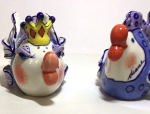 diane artware fish,Kissing/Crown Pair, Salt And Pepper shakers, Pre-O - Picture 1 of 8