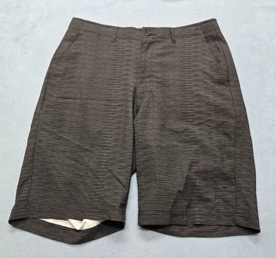 Pantalones Cortos Bolle Golf Para Hombres 32 Negros Grises Rayas Frente Plano Chino Informal Foto 1 de 4