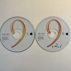 Apple Mac OS 9 Install Discs (2-CD Set) Version 9.0.4 & 9.2.1 - Picture 1 of 5