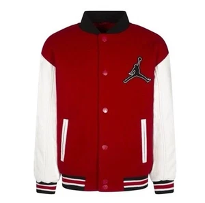 Jordan Boys Varsity Red Jacket Size L (12-13 Yrs) Brand New‼️ - Picture 1 of 14
