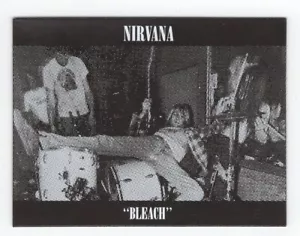 Nirvana Kurt Cobain "Bleach" Black and White 2.25" x 3" Magnet - Imagen 1 de 2