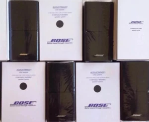 4 Bose Double Cube Speakers Direct Reflect MINT Acoustimass Lifestyle Black - Picture 1 of 10