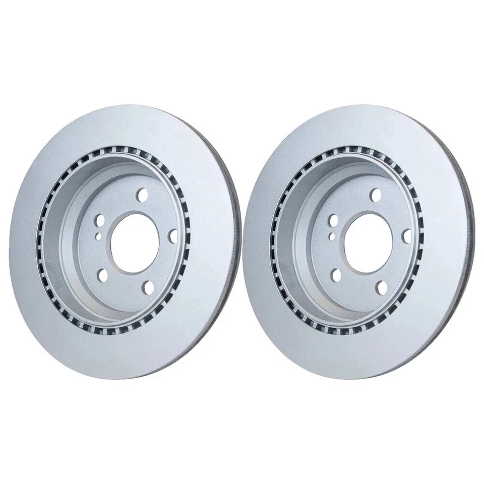 Juego de 2 rotores de disco de freno trasero originales para Mercedes S350 SL500 221423121207 OEM Foto 1 de 3