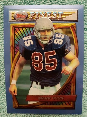 1994 TOPPS FINEST MARV COOK #194 NEW ENGLAND PATRIOTS  - Image 1 of 4
