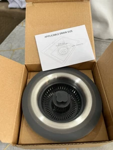 Edelstahl Küche Spüle Stopfen Abtropfer Bounce Anti-Blocking Ablauf mit Korb - Bild 1 von 5