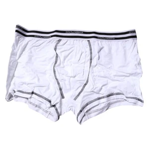 DOLCE & GABBANA Underwear White Cotton Stretch Regular Boxer IT7 / US XL 60usd - Picture 1 of 3