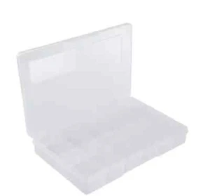 Plastic 12 Compartment Storage Box Container Jewellery Bead Craft Organiser Case - Picture 1 of 3