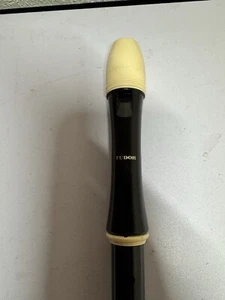 Tudor Recorder Flute Black Beige Instruments Music - Picture 1 of 11