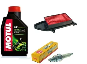 KIT TAGLIANDO OLIO MOTUL CANDELA FILTRO ARIA KYMCO PEOPLE AGILITY 125 150 200 - Imagen 1 de 1