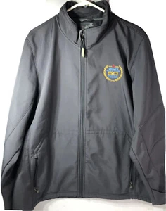 Chaqueta impermeable forrada SmarTech gris límite exterior B&G Oil Company talla grande - Imagen 1 de 7