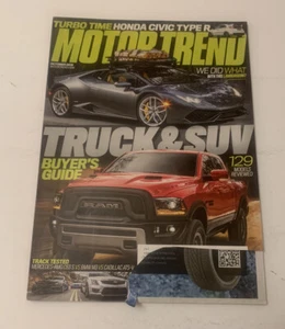MotorTrend Magazine October 2015 Ripped Cover 113 Pages Kia Acura Camaro Honda - Picture 1 of 6